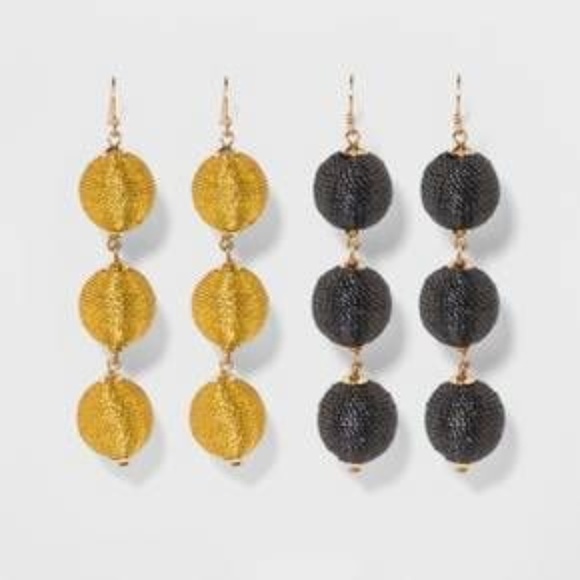 Orecchini Pendenti SUGARFIX By BaubleBar - Argento Sterling 925 Con Piastra 14K Oro - Spilla Di Sicurezza